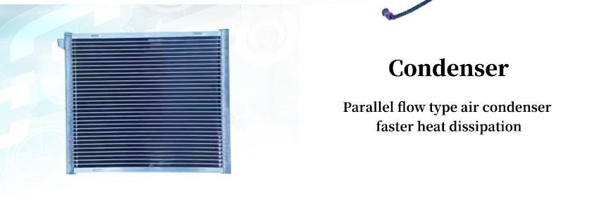 detail of small air conditioner for truck bed