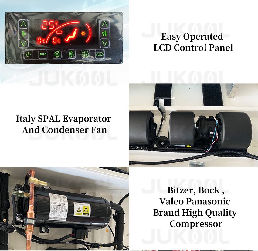 Detail of mini bus rooftop air conditioner Detail of mini bus rooftop air conditioner